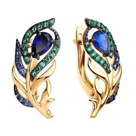 027090-sergi-peryshki-iz-zolota-s-zelenymi-fianitami