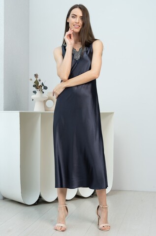 Длинная шелковая ночная сорочка Mia Amore Emmanuelle (70% натуральный шелк)