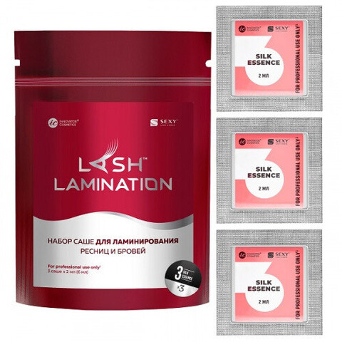 Состав #3 для ламинирования ресниц и бровей SILK ESSENCE в саше, 2 мл