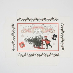 Коробка сборная одиночная Прямоугольник, «Ретро», 30*20*9 см, 1 шт.