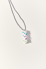 Подвеска Елочка на шнурке, стекло