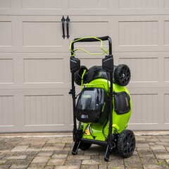Газонокосилка Greenworks GC82LM51SP2K5 82V (51 см) самоходная аккумуляторная, с АКБ 5 А/ч и ЗУ