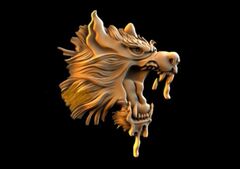 Силиконовый мол № 497 Волк