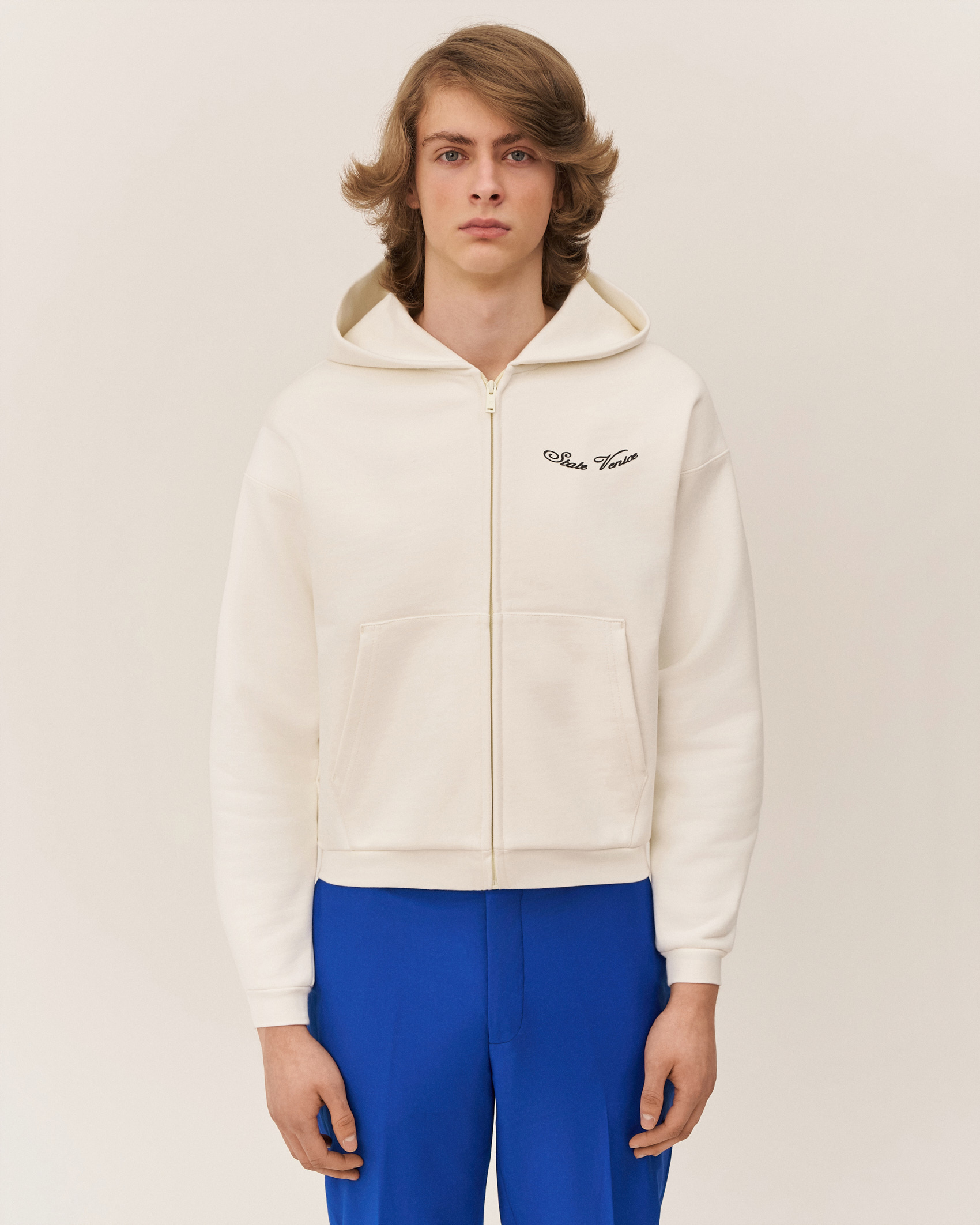 Худи на молнии классического кроя