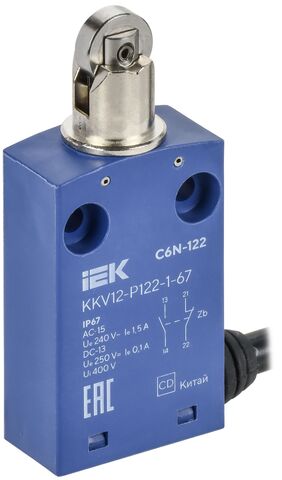 Выкл. конц. C6N-122 толк. с наж. рол. IP67 IEK