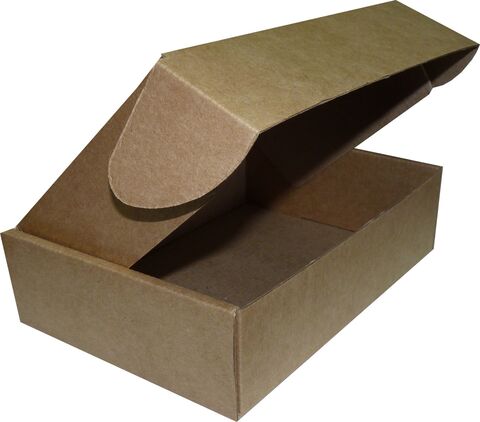 Коробка самосборая одиночная Прямоугольник, 23,5*10,3*6 см, Крафт, 1 шт.