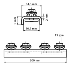 Walraven BIS RapidRail соединитель продольный для профилей WM (6543001)