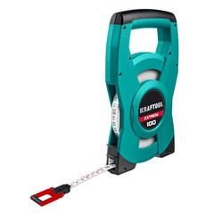 KRAFTOOL EXTREM, 100 м, геодезическая стальная мерная лента