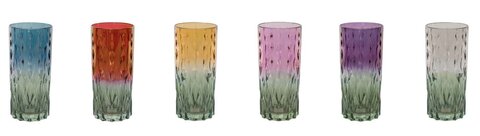 Набор высоких стаканов 6шт 15см Cre Art Mistral