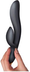 Черный вибратор-кролик Regala Rabbit - 22,5 см. - 
