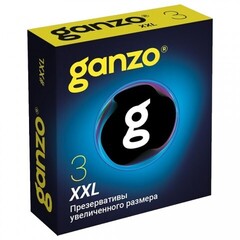 Презервативы увеличенного размера Ganzo XXL, Black Edition 3 шт.