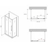 Abber Schwarzer Diamant AG30160BMH-S90BM-S90BM Душевой уголок, 160x90x195