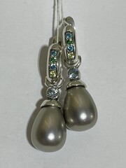 Подиум  (серьги из серебра)