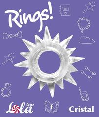 Прозрачное эрекционное кольцо Rings Cristal - 