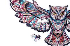 Лесная сова chapa - Деревянные пазлы разной формы, уникальные картины, детали причудливых форм, отдых, шедевр, пазлы с птицами