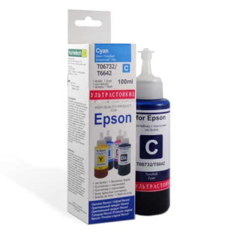 Чернила Epson, Revcol, серия L, EV ультра-стойкие, оригинальная упаковка, Cyan, Dye, 100 мл.