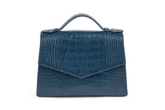 Сумка кросс-боди CROCO цвета океана