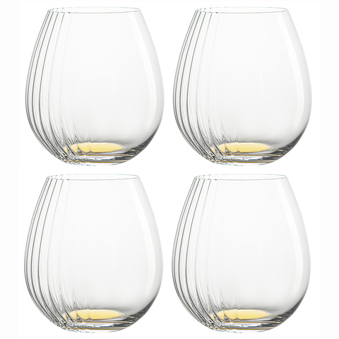 Набор бокалов для вина 4шт 610мл Liberty Jones Alice золотистый