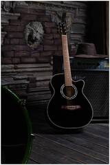 FLIGHT F-230C BK Гитара акустическая шестиструнная