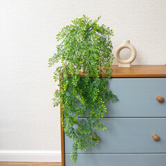 Ампельное растение, искусственная зелень свисающая зеленая, 75 см, набор 2 шт.