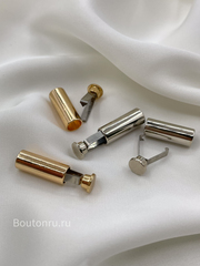 Наконечник для шнура в серебристом металле с зажимом