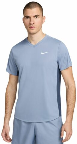 Футболка теннисная Nike Court Dri-Fit Victory Top - ashen slate/thunder blue/white