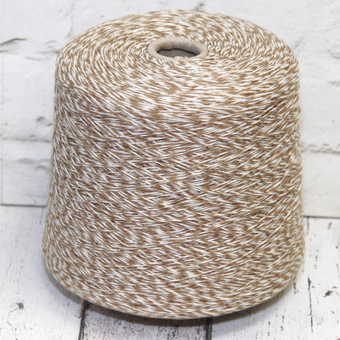 Меринос с хлопком (45%) KNOLL COAST ORGANIC 14/2 бело-коричневый