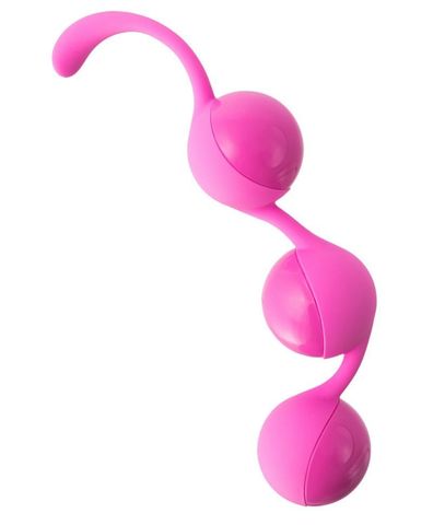 Розовые тройные вагинальные шарики из силикона DELISH BALLS - Seven Creations F0118R40PGAL