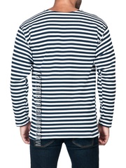 Купить настоящую тельняшку вмф - Магазин тельняшек.ру 8-800-700-93-18 НАЧЕС Тельняшка утепленная ВМФ (темно-синяя полоса) ГОСТ МИНОБОРОНЫ 100% хлопок в Магазине тельняшек