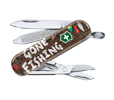 Складной нож-брелок Victorinox Classic Limited Edition 2020 Gone Fishing (0.6223.L2005) - Wenger-Victorinox.Ru