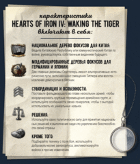 Hearts of Iron IV: Waking the Tiger (для ПК, цифровой ключ)