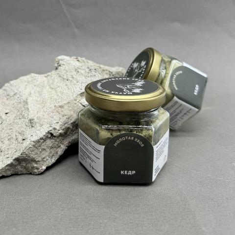 Кедровая матча в стеклянной банке 50гр