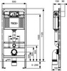 TECE 9300000 Инсталляция для унитаза (снят с производства, замена 9300302)