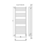 Полотенцесушитель электрический Terminus Енисей П16 500x1350