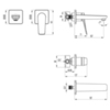 Lemark LM3736GM Смеситель Bronx для раковины встраиваемый (LM3736GM)