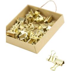 Зажимы U Brands Mini Gold Binder Clips, Золото, 1 шт