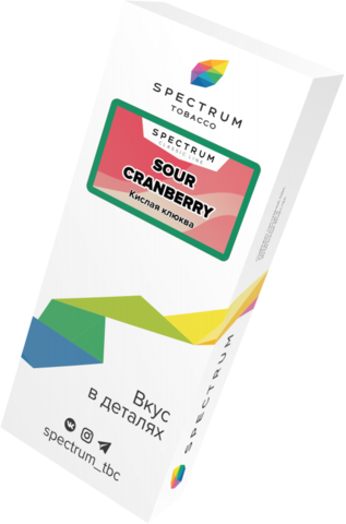 Табак Spectrum Classic Line Sour Cranberry (Кислая Клюква) 40г