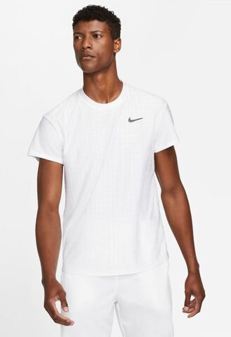 Теннисная футболка мужская Nike Court Breathe Advantage Top - white/white/black