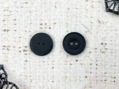 Пуговицы блузочные, d 1,2 см, 2 прокола, чёрный