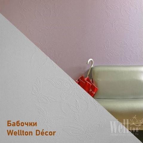 Стеклообои Wellton Decor WD830 Бабочки