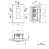 Gessi iSpa Встраиваемый термостат, подключение на 3/4”, с переключателем на 3 выхода и фильтрами(внешние части), цвет: хром 41126#031
