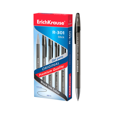 Ручка гелевая ErichKrause® R-301 Original Gel 0.5, цвет чернил черный