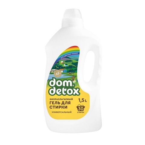 Гель для стирки Универсальный Dom Detox 1,5 л | Дом Природы