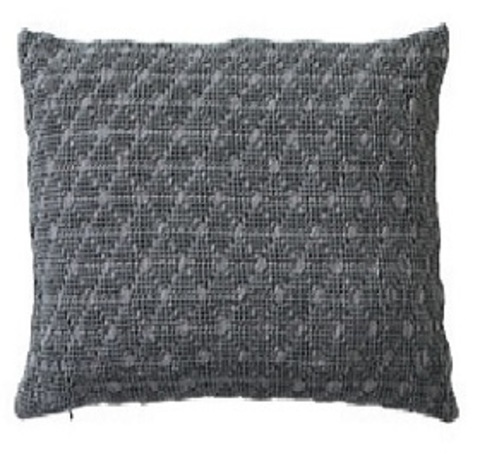 Подушка декоративная 45х45 Blanc Des Vosges Everest Ardoise