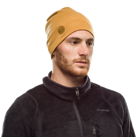 Картинка шапка-бини Buff Hat Wool Heavyweight Solid Camel - 3