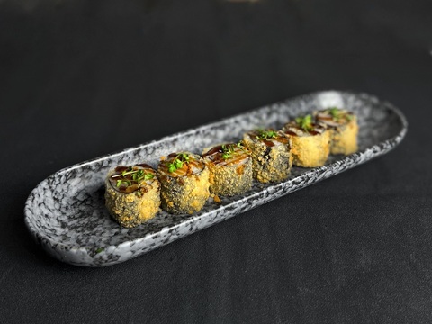 Криспи хосомаки с лососем