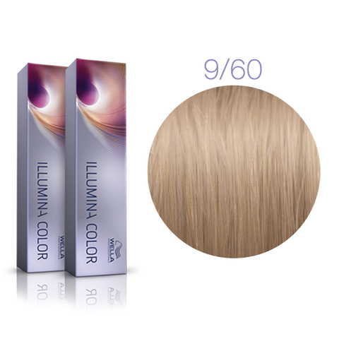 Wella Professional Illumina Color 9/60 (Очень светлый блонд натурально-фиолетовый) - Стойкая крем-краска для волос