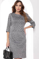 Платье Эрнеста (серое) П11561 LT Collection