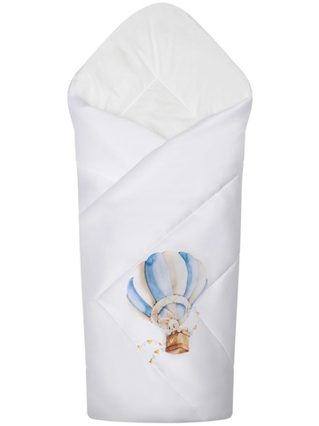 Зимний конверт "Зайка на воздушном шаре" 300 гр/м2