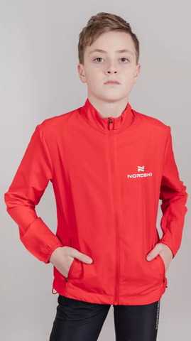 Детская беговая Ветровка Nordski Jr. Motion Red/Red